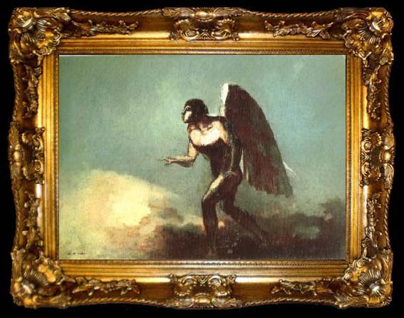 framed  Odilon Redon The Winged Man or the Fallen Angel, ta009-2